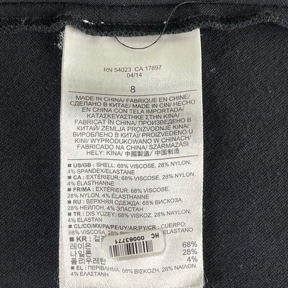 Banana Republic Black Peplum Midi Dress - Women’s 8 - Picture 6 of 9